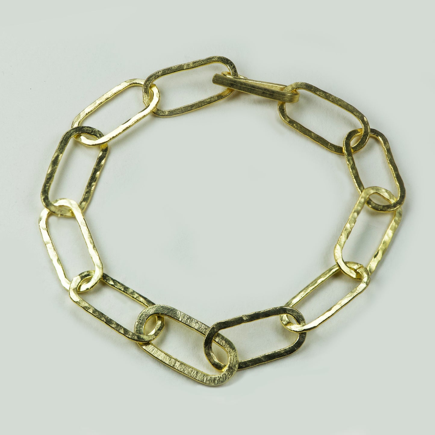 Pulsera Eslabones Redondos Enchape