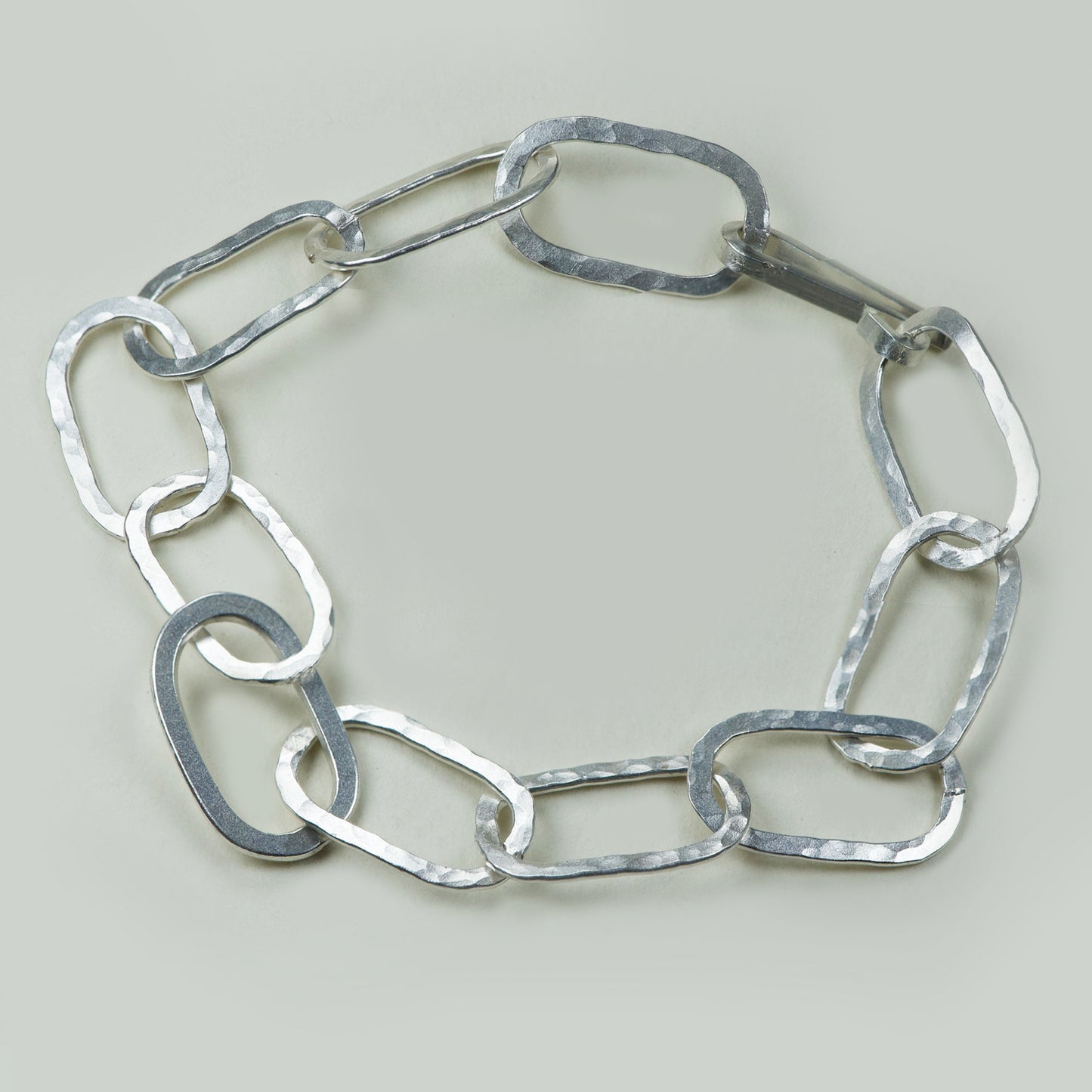 Pulsera Eslabones Redondos Plata