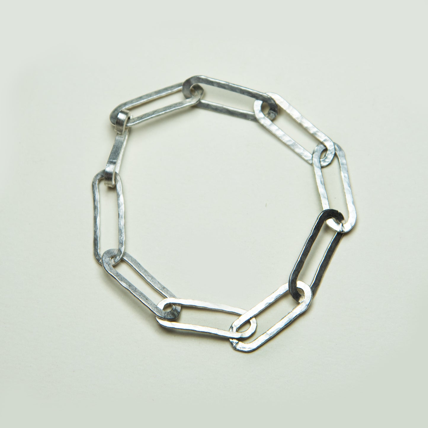 Pulsera Eslabones Clip Plata