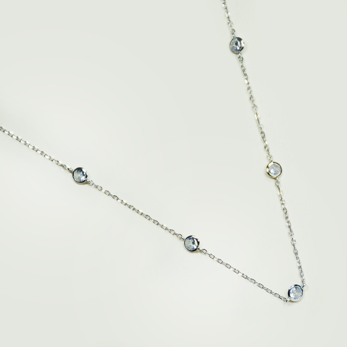 Collar 7 Puntos de Luz Plata