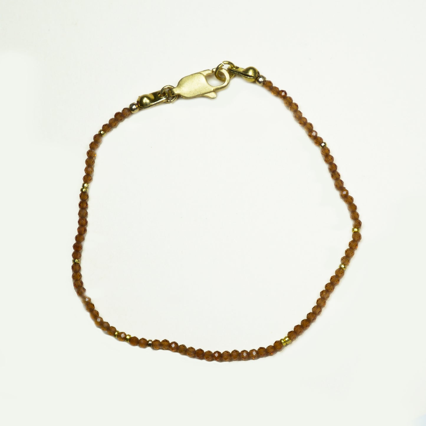 PULSERA PIEDRAS NATURALES CON MOSTACILLAS ENCHAPE