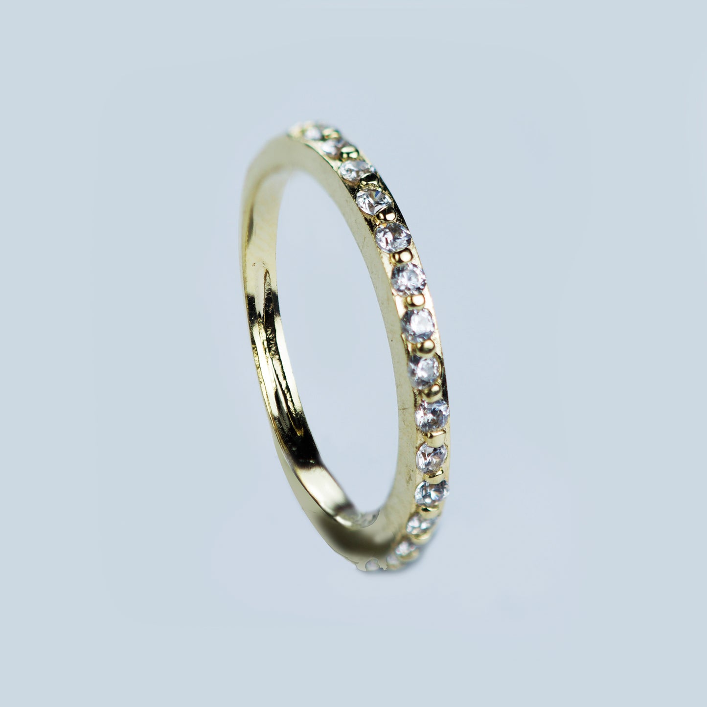 Anillo 1/2 Cintillo Circones Enchape N22 - Chica Lecannelier Joyas