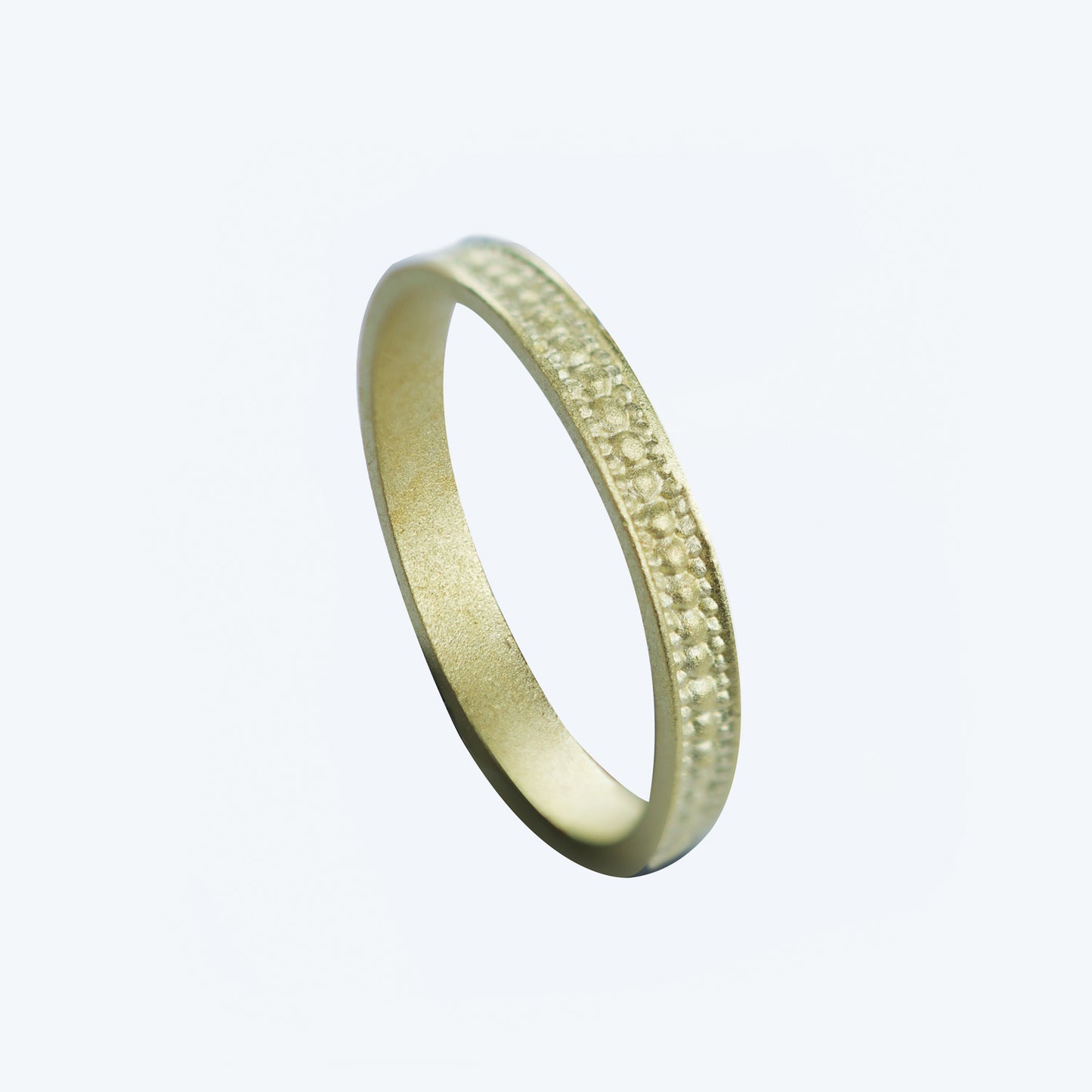 Anillo Puntitos Ancho Enchape N22 - Chica Lecannelier Joyas