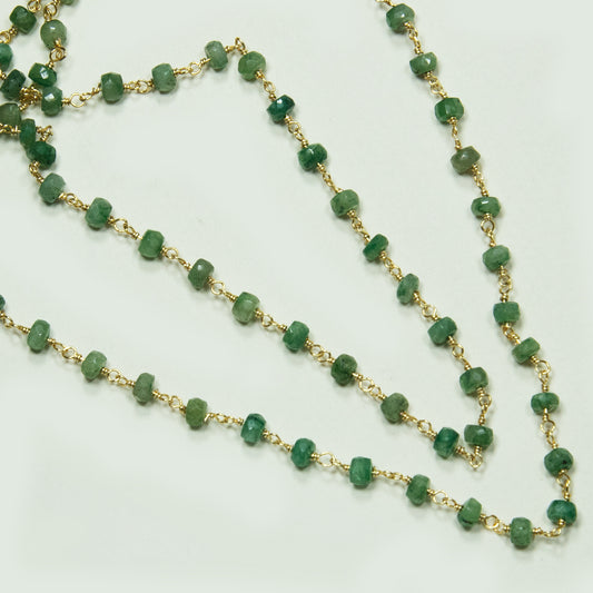 Collar Entorchado Esmeraldas Enchape