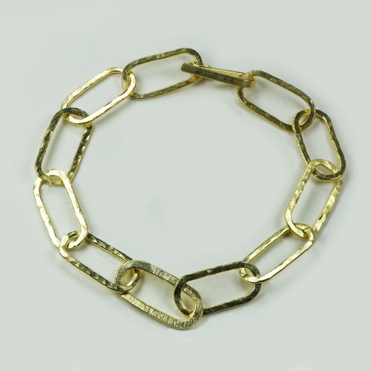 Pulsera Eslabones Redondos Enchape
