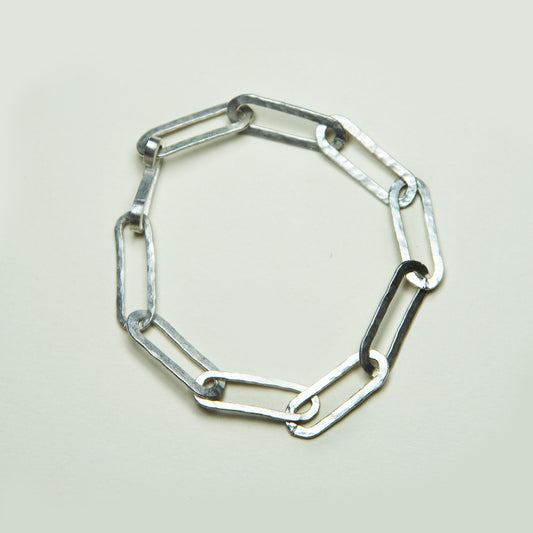 Pulsera Eslabones Clip Plata