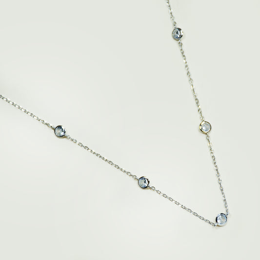 Collar 7 Puntos de Luz Plata