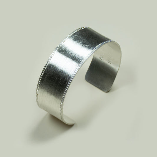 Esclava Graneteada 2cm Plata