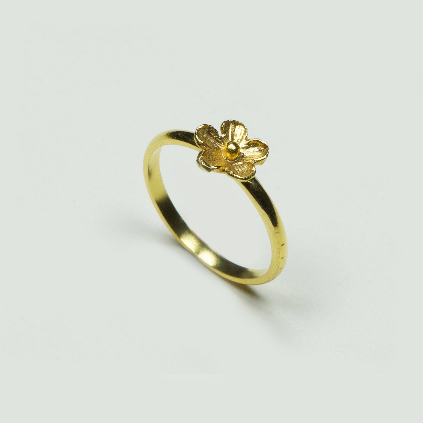 Anillo 1 Flor Chica Enchape