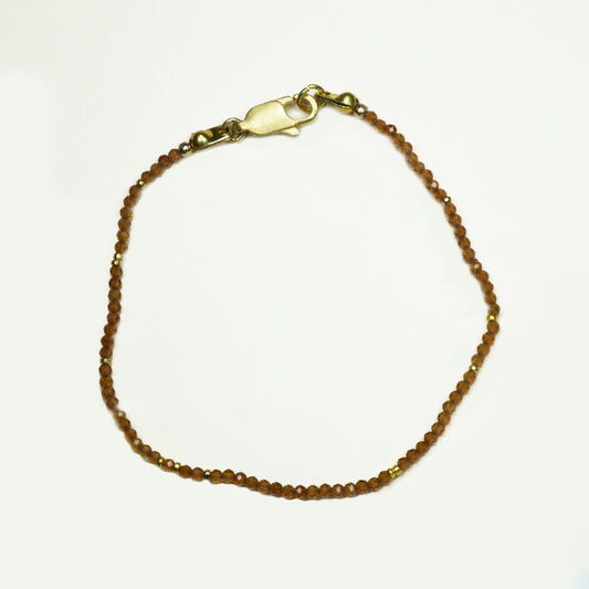 PULSERA PIEDRAS NATURALES CON MOSTACILLAS ENCHAPE