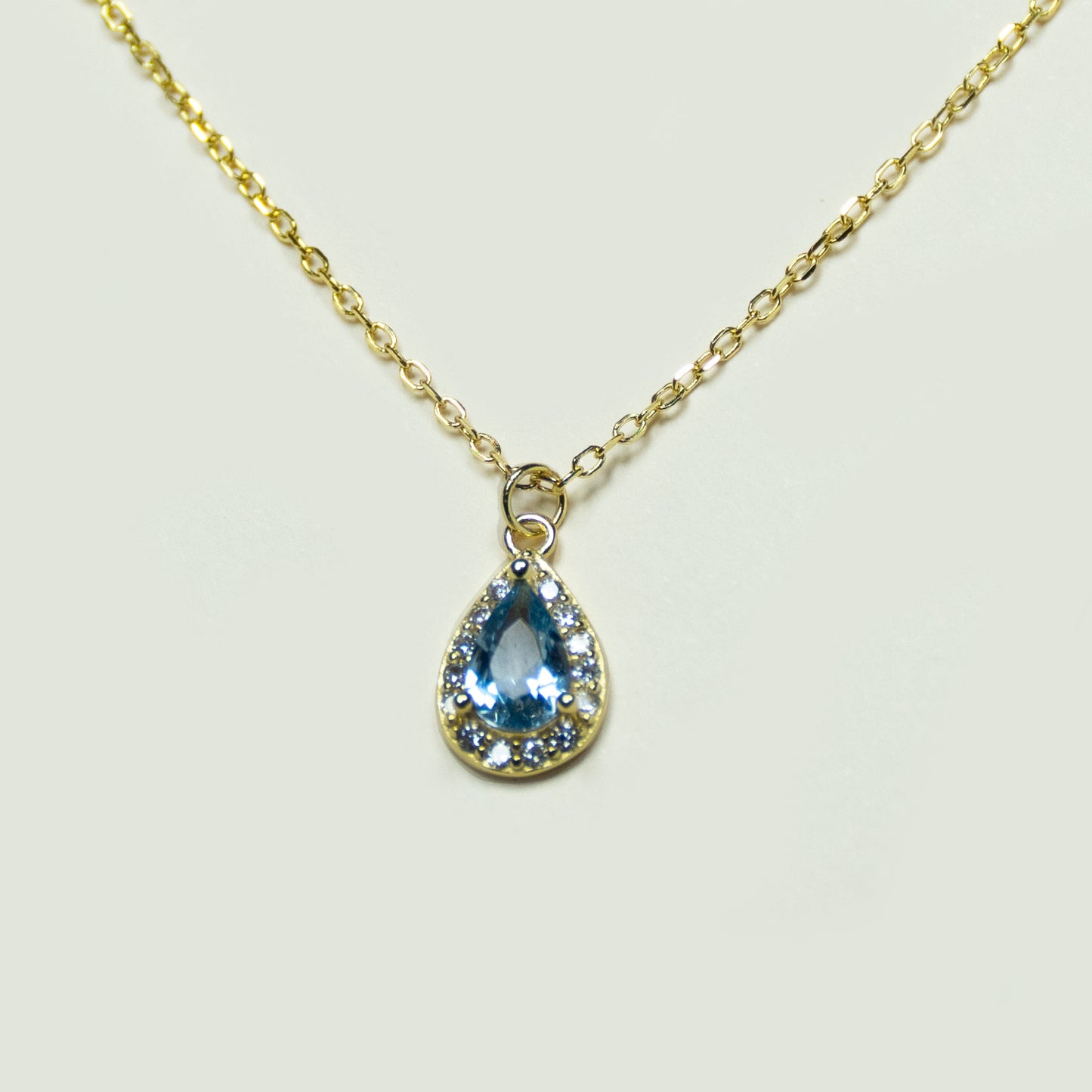 Collar Punto De Luz Gota Circones Enchape - Chica Lecannelier Joyas