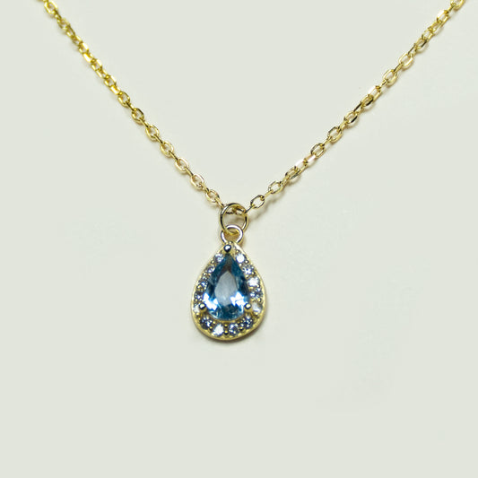 Collar Punto De Luz Gota Circones Enchape - Chica Lecannelier Joyas