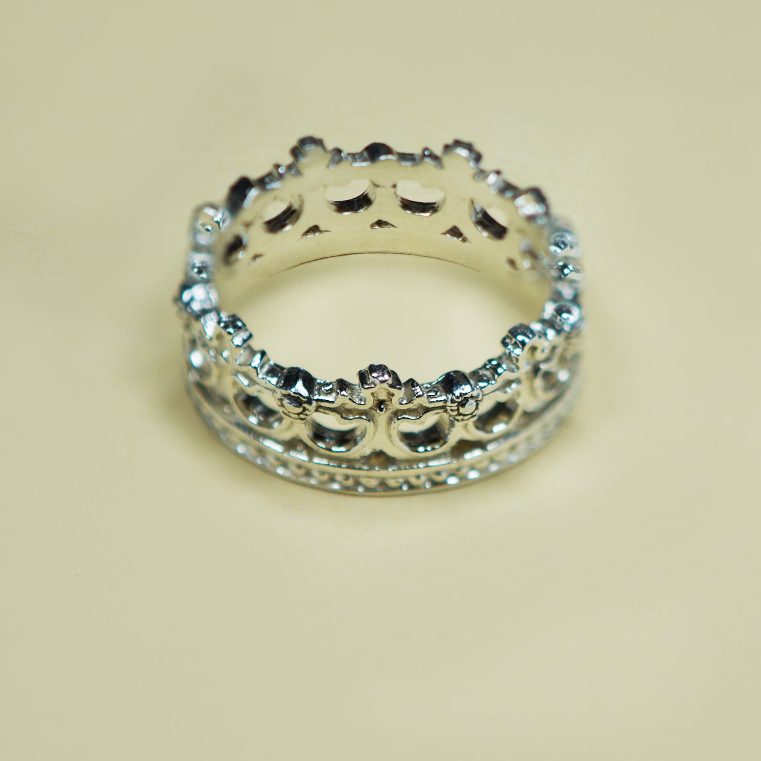 Anillo Corona Nueva Plata N15 - Chica Lecannelier Joyas