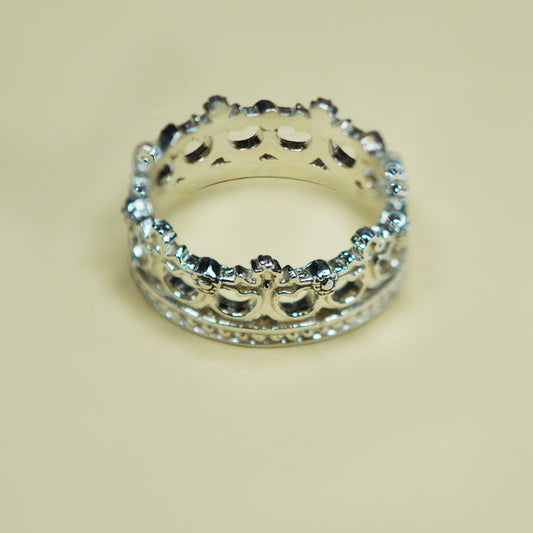 Anillo Corona Nueva Plata N15 - Chica Lecannelier Joyas