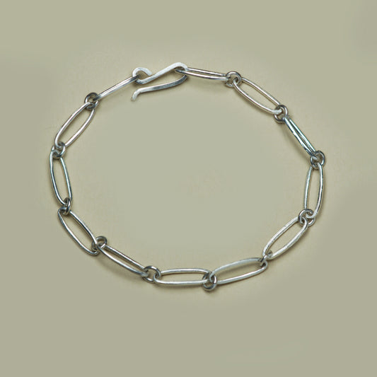 PULSERA ESLABONES CHICOS PLATA