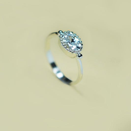 Anillo Oval Plata N09 - Chica Lecannelier Joyas