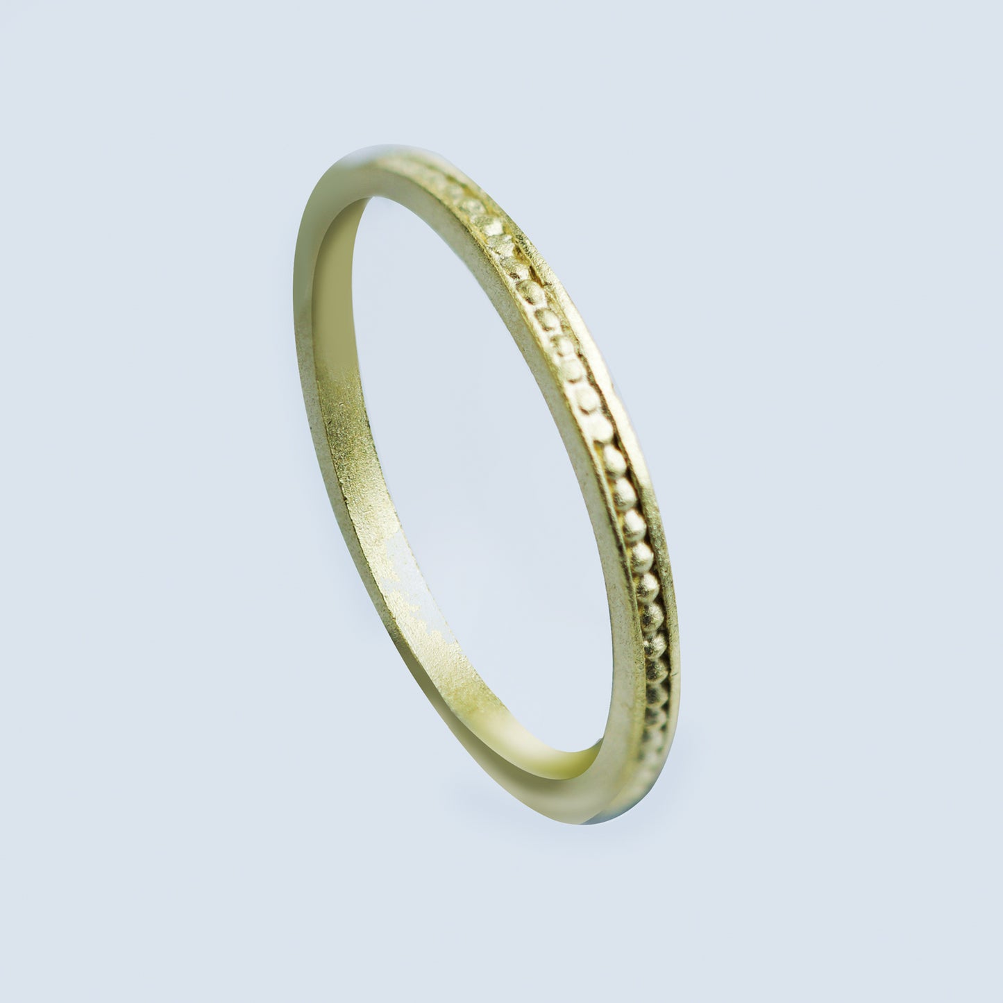Anillo Puntitos Delgado Enchape N06 - Chica Lecannelier Joyas