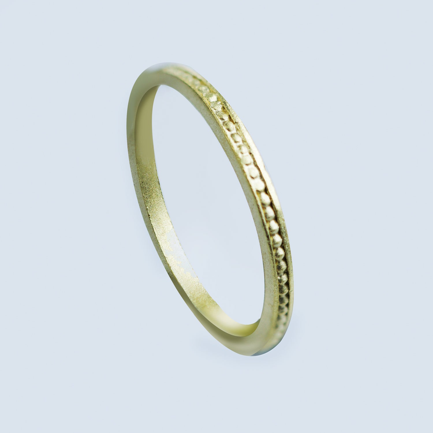 Anillo Puntitos Delgado Enchape N06 - Chica Lecannelier Joyas