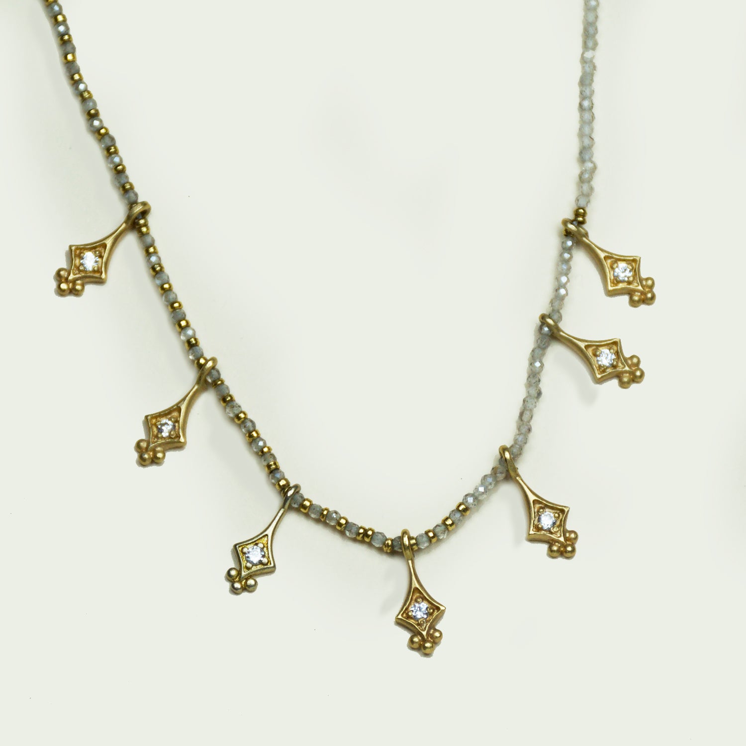 Collar Piedras 7 Puntos De Luz Br - Chica Lecannelier Joyas