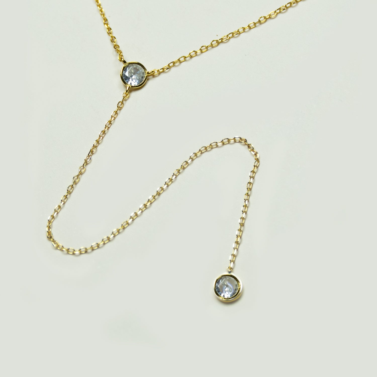 Collar Doble Punto De Luz Enchape - Chica Lecannelier Joyas