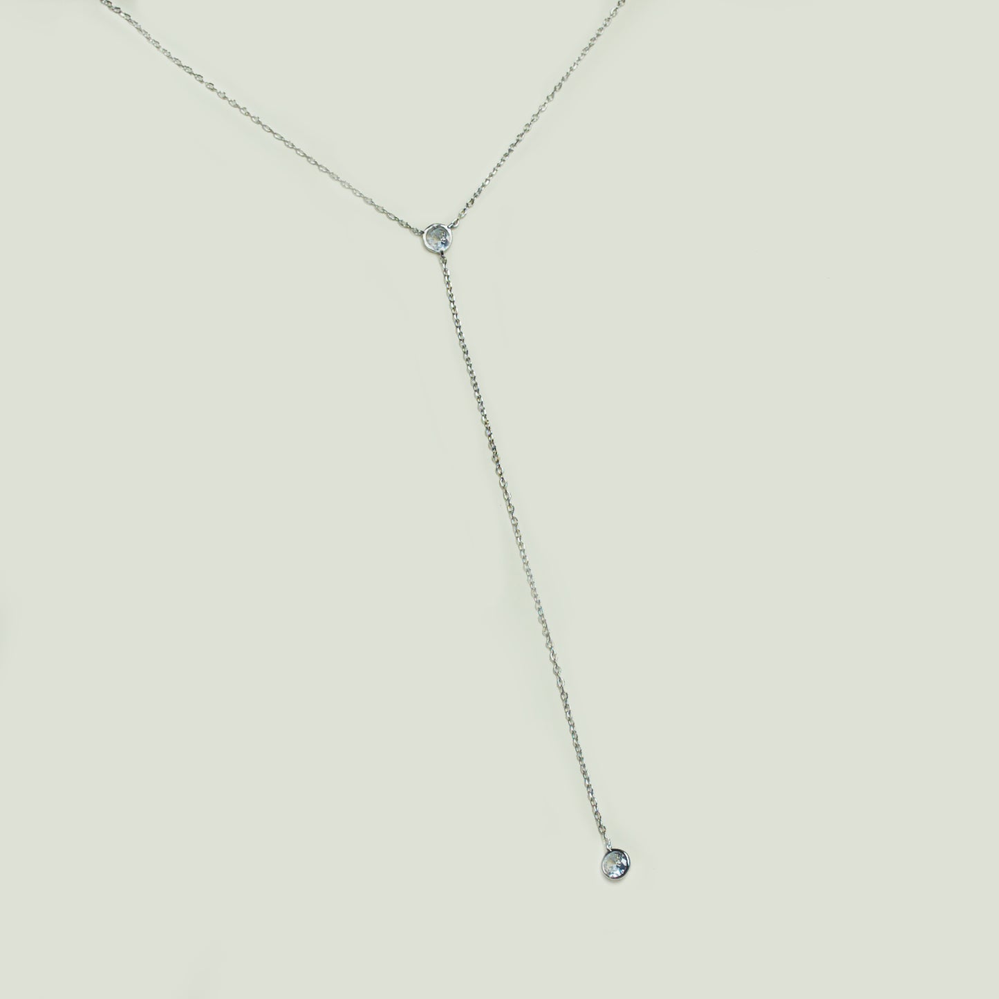 Collar Doble Punto De Luz Plata - Chica Lecannelier Joyas
