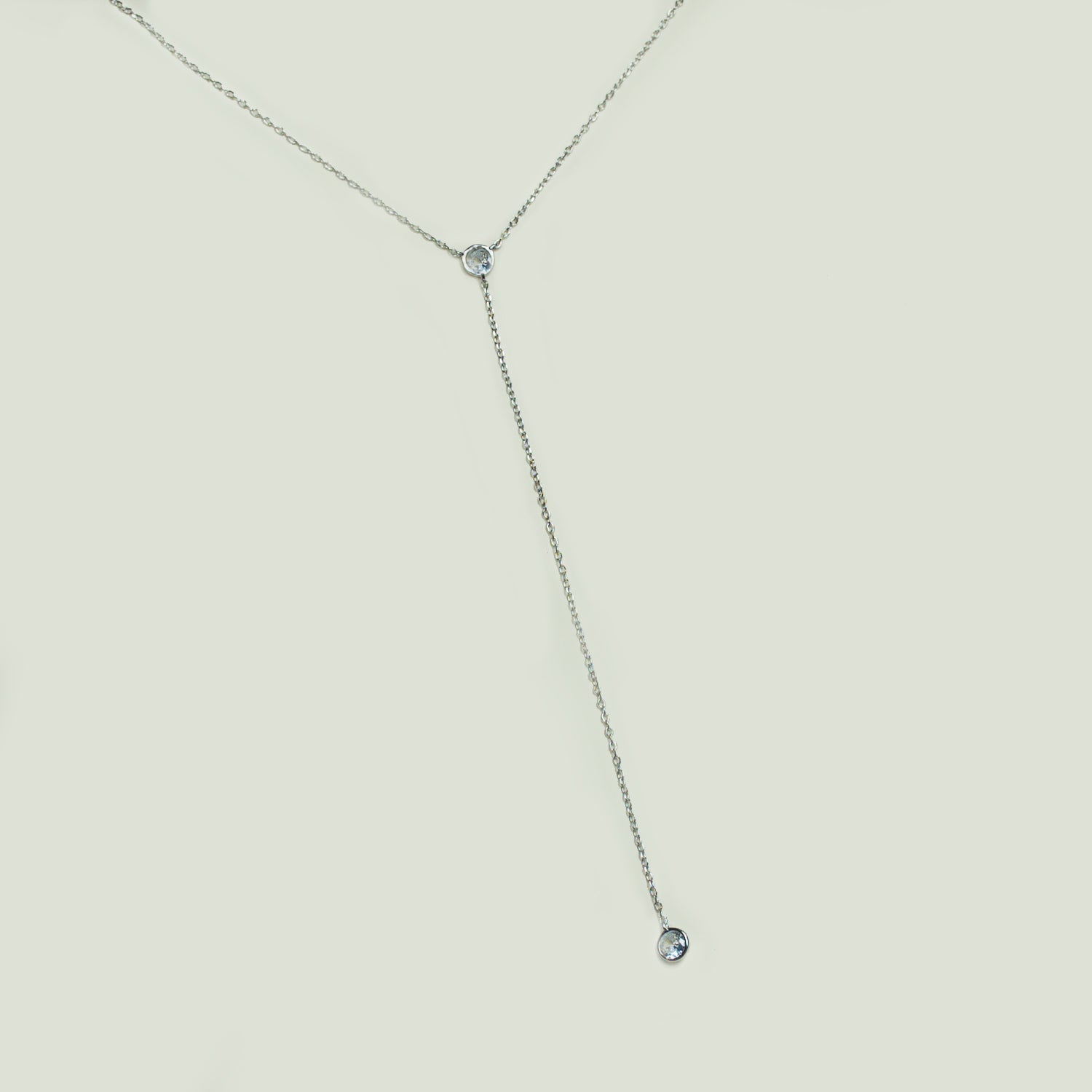 Collar Doble Punto De Luz Plata - Chica Lecannelier Joyas