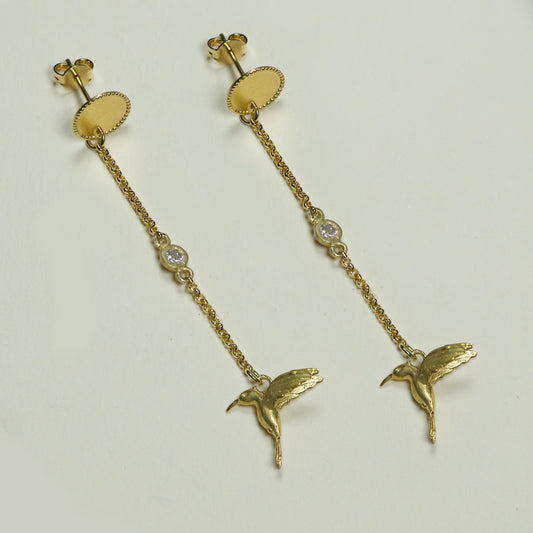 Aro Renacer Cadena Punto De Luz  Colibri Br - Chica Lecannelier Joyas